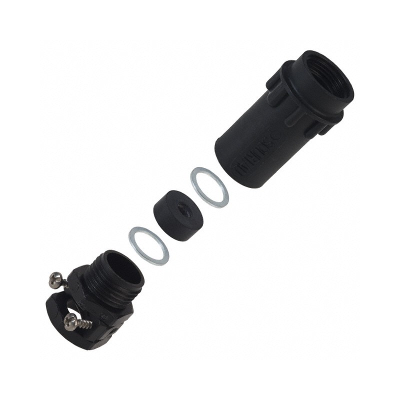 1 pcs : UTG10PG - CONN BACKSH W/CLMP SZ10 BLK PG9