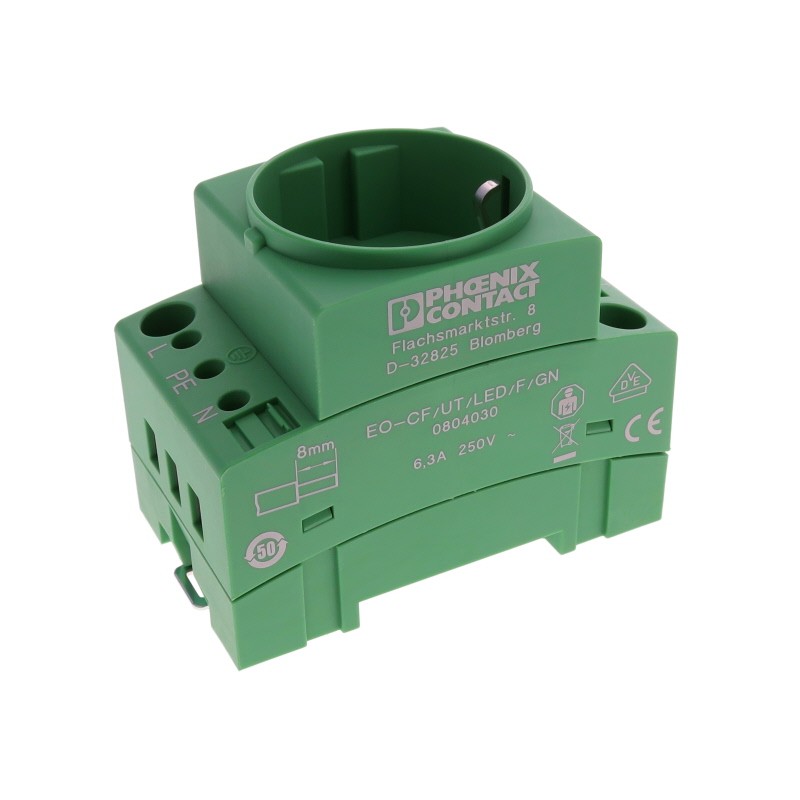 1 pcs : 0804030 - SOCKET EO-CF/UT/LED/F/GN