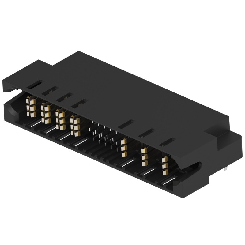 1 pcs : 2391130-4 - CONN HDR 32POS EDGE R/A SLDR