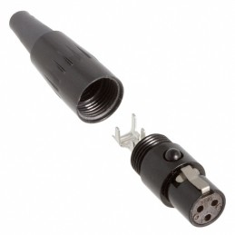 1 pcs : TA3FBX - CONN PLUG FMALE MINI XLR 3P SLDR