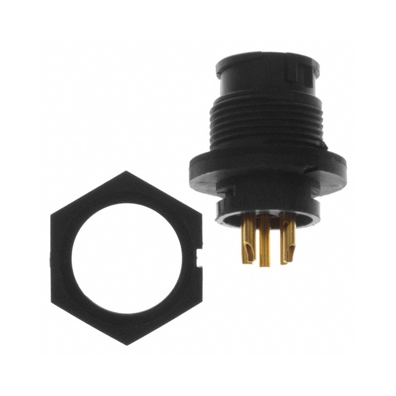 1 pcs : EN3P5FX - CONN RCPT FMALE 5P GOLD SLDR CUP