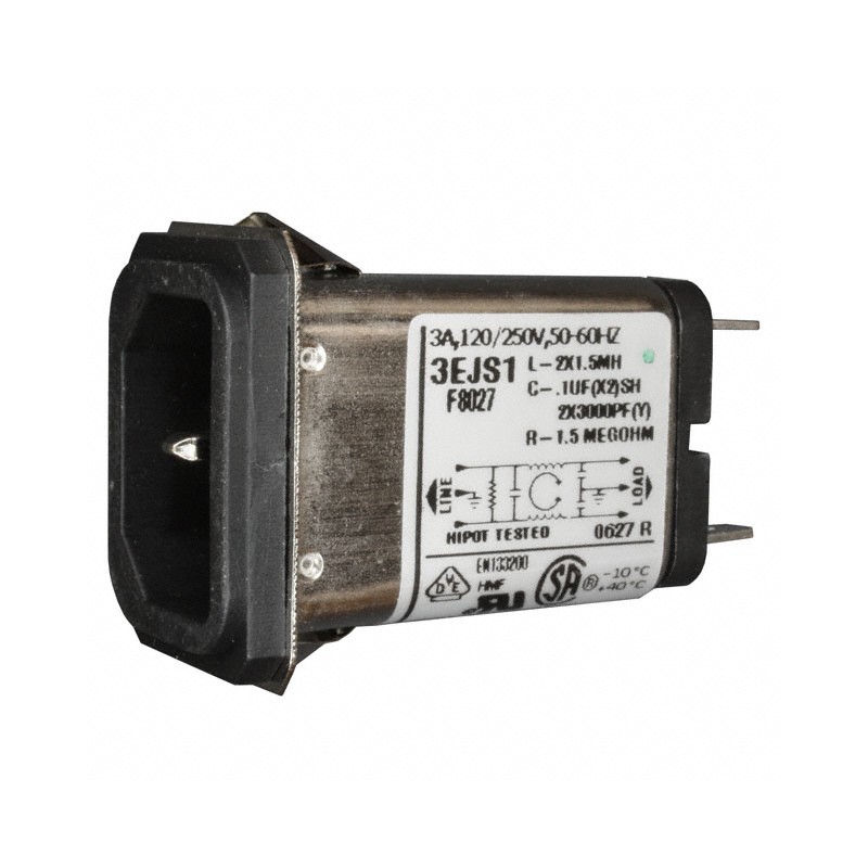 1 pcs : 6609006-8 - PWR ENT RCPT IEC320-C14 PANEL QC