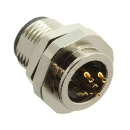 1 pcs : 859-005-10SR004 - M12 5P A-CODE MALE PANEL SC SS S