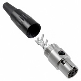 1 pcs : TA4FX - CONN PLUG FMALE MINI XLR 4P SLDR