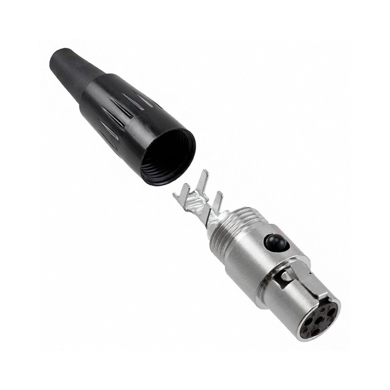 1 pcs : TA4FX - CONN PLUG FMALE MINI XLR 4P SLDR