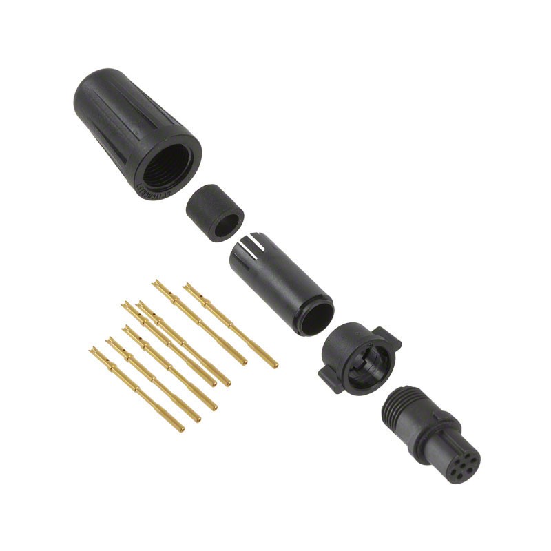 1 pcs : EN2C7F26G2W - CONN PLUG FMALE 7POS GOLD CRIMP