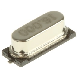 5 pcs - Euroquartz 16MHz Crystal ±30ppm SMD 2-Pin 12.4 x 4.5 x 4.2mm