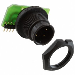 1 pcs : EN3P4MRAPCBW - CONN RCPT MALE 4POS GOLD SOLDER