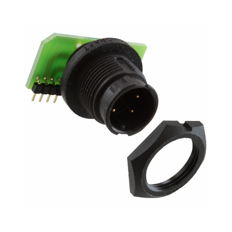 1 pcs : EN3P4MRAPCBW - CONN RCPT MALE 4POS GOLD SOLDER