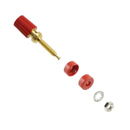1 pcs : 3770-2 - CONN BIND POST KNURLED RED