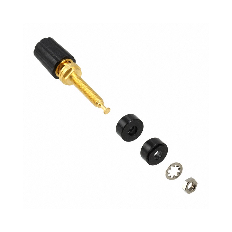 1 pcs : 3770-0 - CONN BIND POST KNURLED BLACK