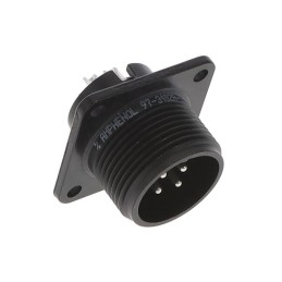 1 pcs : 97-3102A14S-2P-946 - CONN RCPT MALE 4P SILV SLDR CUP