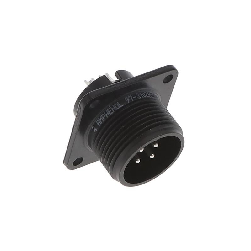 1 pcs : 97-3102A14S-2P-946 - CONN RCPT MALE 4P SILV SLDR CUP