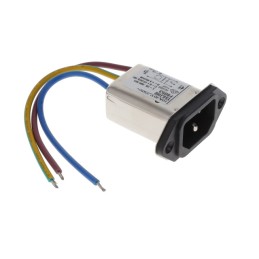 1 pcs : 3-6609008-2 - PWR ENT RCPT IEC320-C14 PNL WIRE