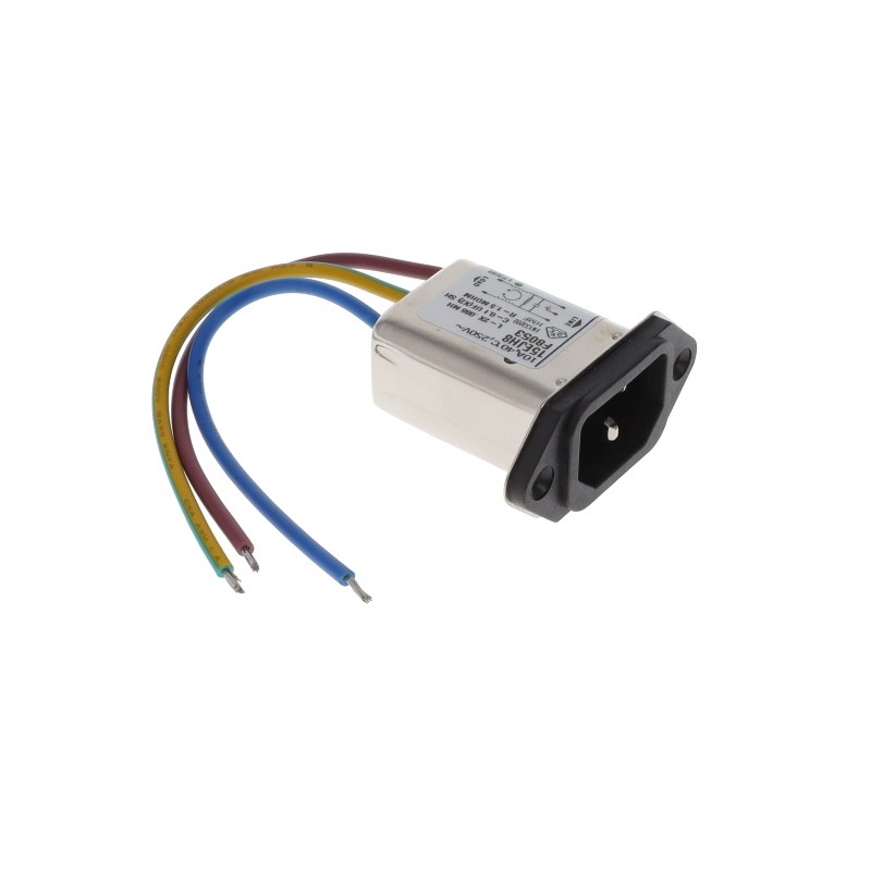 1 pcs : 3-6609008-2 - PWR ENT RCPT IEC320-C14 PNL WIRE