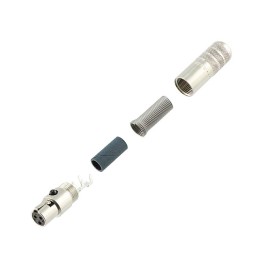 1 pcs : TA3FSHF - CONN PLUG FMALE MINI XLR 3P SLDR