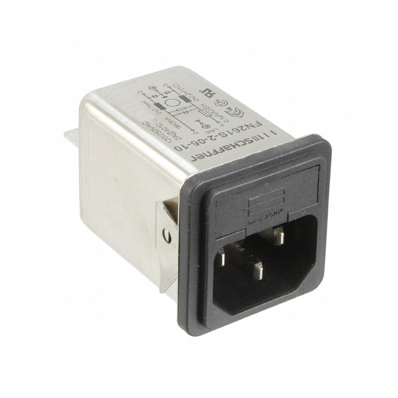 1 pcs : FN261S-2-06-10 - PWR ENT MOD RCPT IEC320-C14 PNL