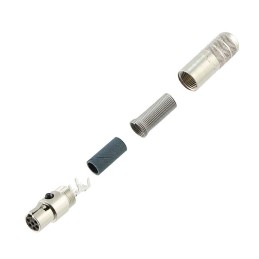 1 pcs : TA6FSHF - CONN PLUG FMALE MINI XLR 6P SLDR