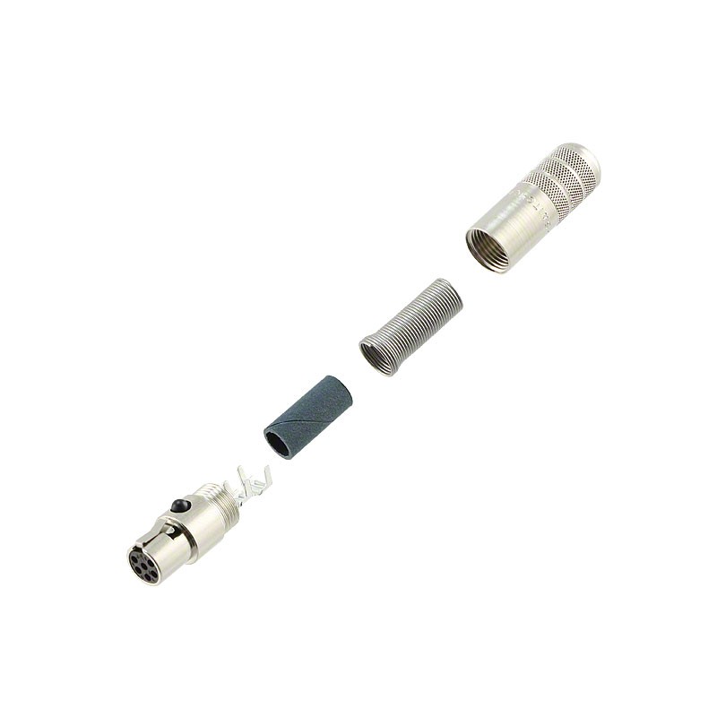 1 pcs : TA6FSHF - CONN PLUG FMALE MINI XLR 6P SLDR