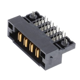 1 pcs : PET-04-01-S-RA-LC - CONN HDR 4POS 6.35MM EDGE RA SLD