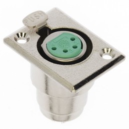 1 pcs : D4F - CONN PLUG FMALE XLR 4POS SOLDER