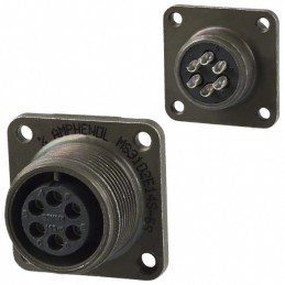 1 pcs : MS3102E14S-6S - CONN RCPT FMALE 6P SILV SLDR CUP