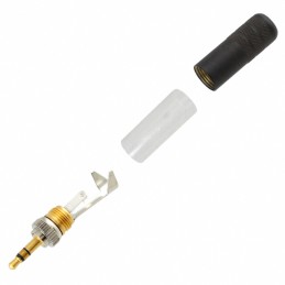 1 pcs : 35HDLBAU - CONN PLUG STEREO 3.5MM 3COND