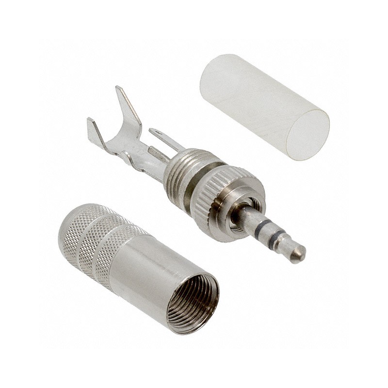 1 pcs : 35HDLNN - CONN PLUG STEREO 3.5MM 3COND