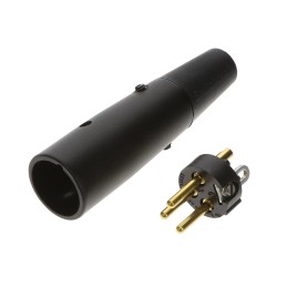 1 pcs : A3MBAU - CONN RCPT MALE XLR 3P SOLDER CUP