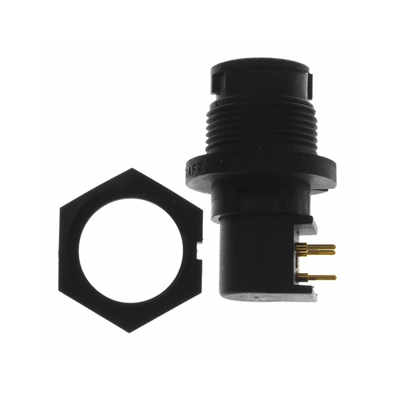 1 pcs : EN3P3MRAPCX - CONN RCPT MALE 3POS GOLD SOLDER