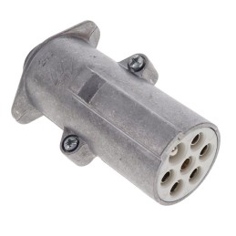 1 pcs : 00591690 - CONN CIRC PLUG 7POS NICKEL SCREW