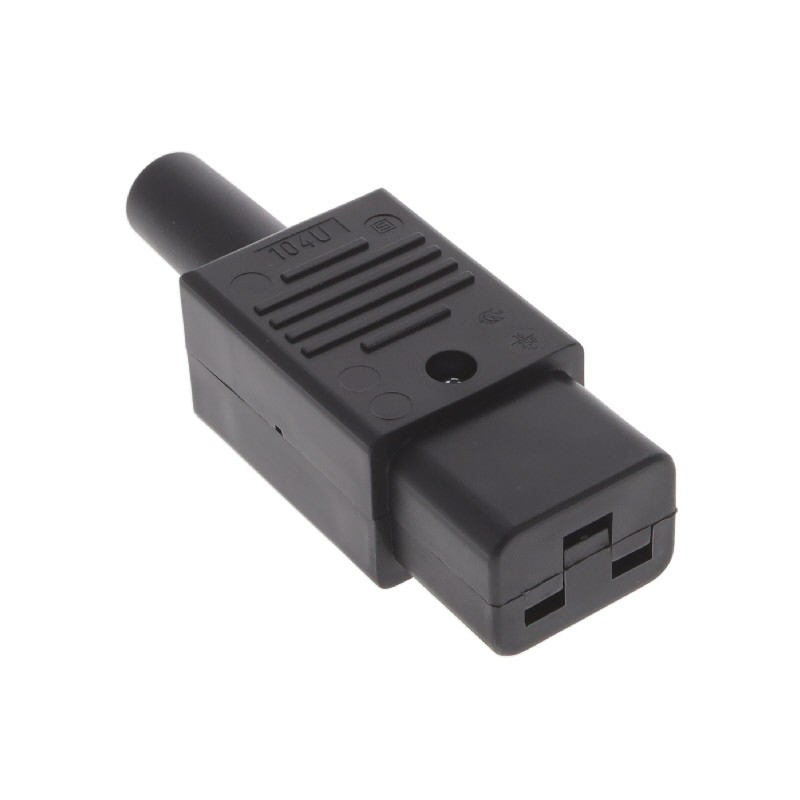 1 pcs : 3-109-087 - PWR ENT PLUG IEC320-C19 STR SCRW