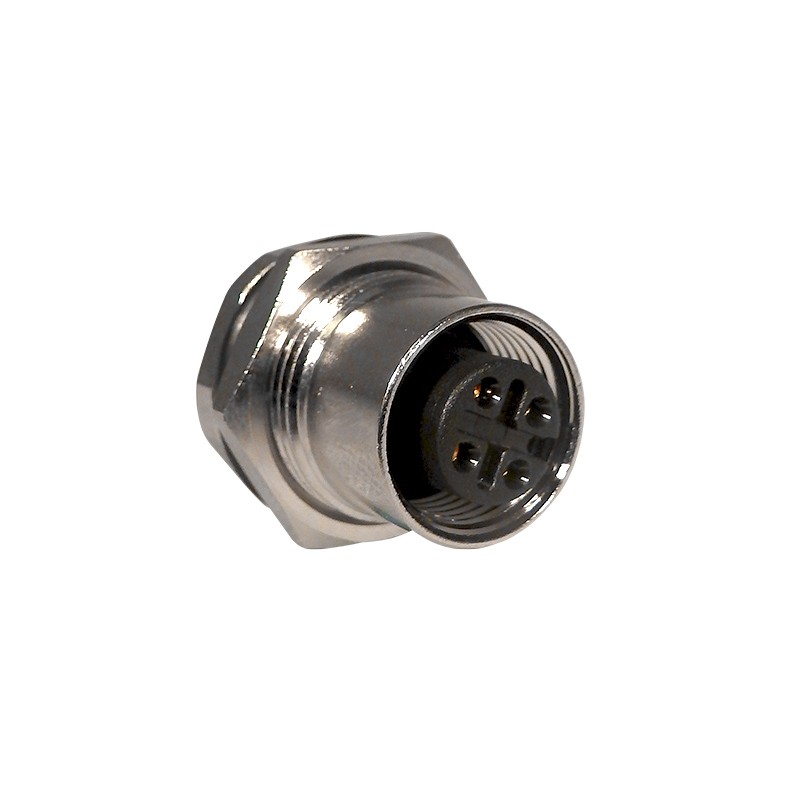 1 pcs : 859-004-203R004 - CONN PLUG FMALE 4P GOLD SLDR CUP