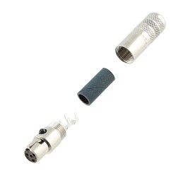 1 pcs : TA4FSHF - CONN PLUG FMALE MINI XLR 4P SLDR