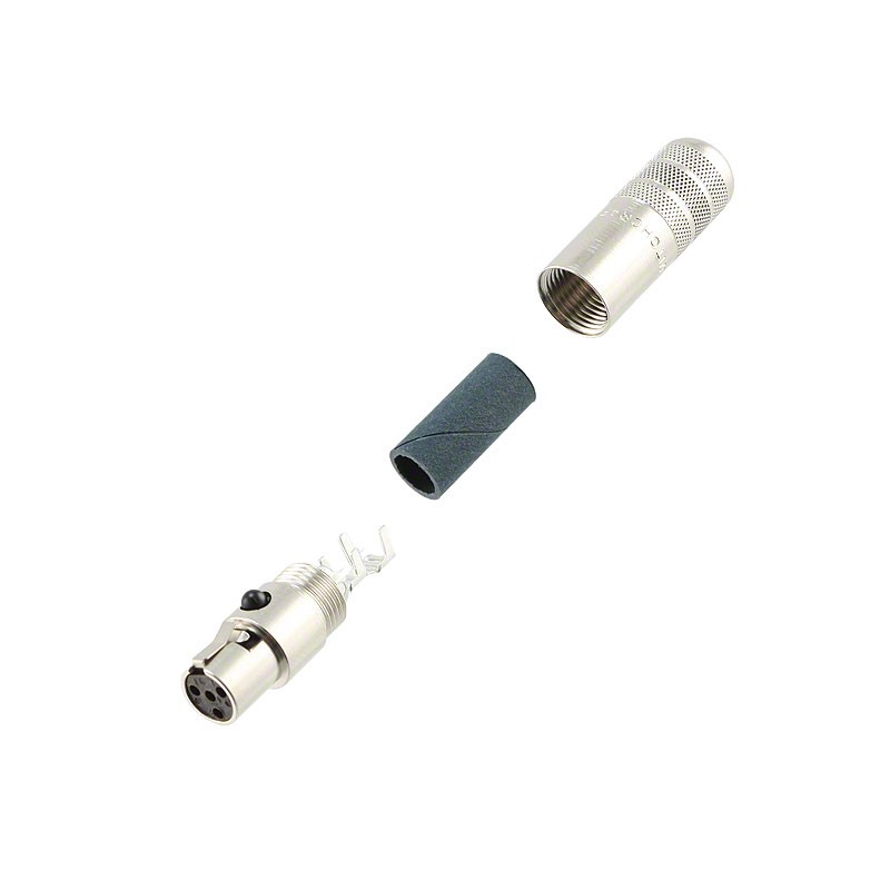 1 pcs : TA4FSHF - CONN PLUG FMALE MINI XLR 4P SLDR