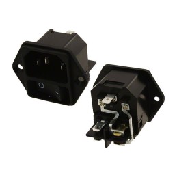 1 pcs : DC11.0001.001 - PWR ENT MOD RCPT IEC320-C14 PNL