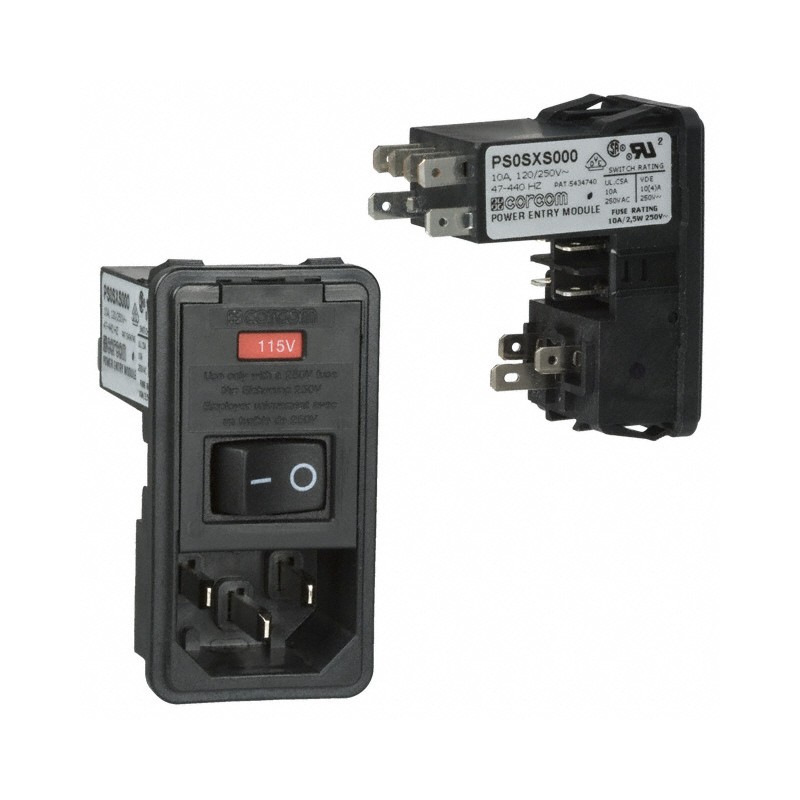 1 pcs : PS0SXS000 - PWR ENT MOD RCPT IEC320-C14 PNL