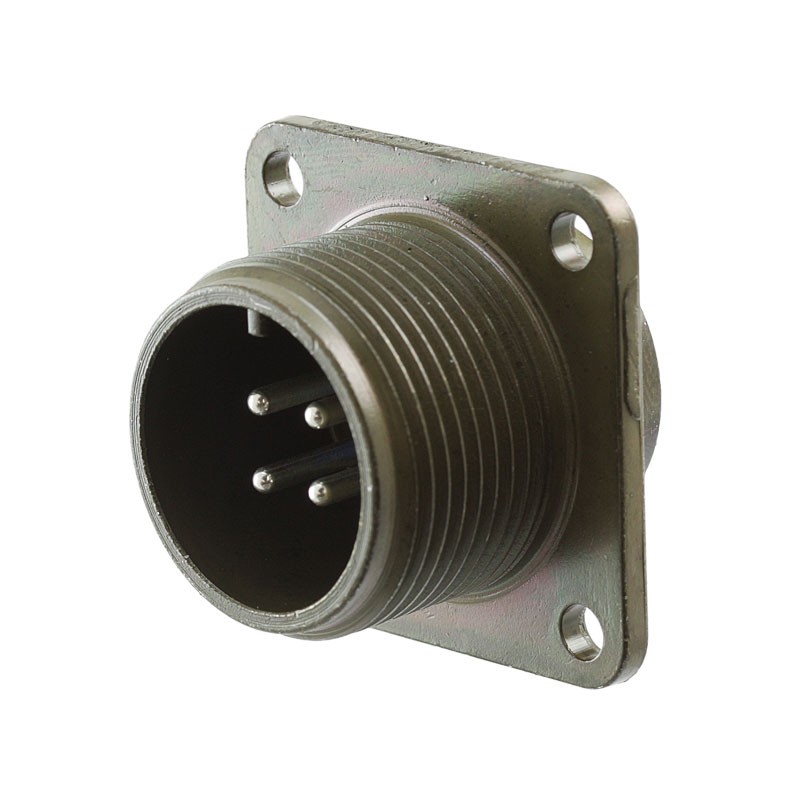 1 pcs : 97-3102A-14S-2P - CONN RCPT MALE 4P SILV SLDR CUP