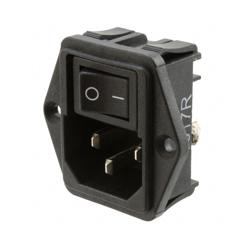 1 pcs : 1-1609112-4 - PWR ENT MOD RCPT IEC320-C14 PNL