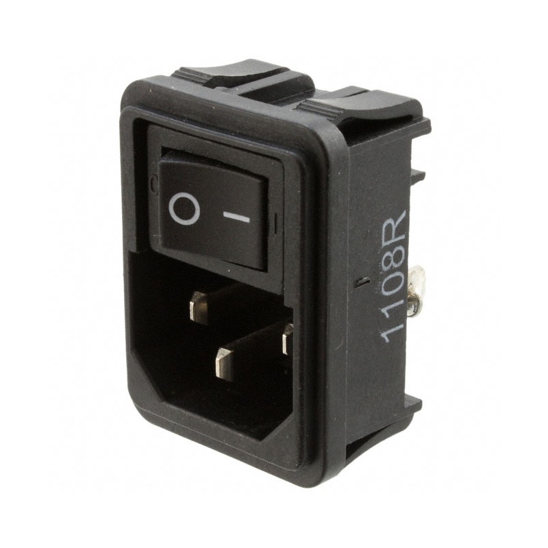 1 pcs : 1-1609112-3 - PWR ENT MOD RCPT IEC320-C14 PNL