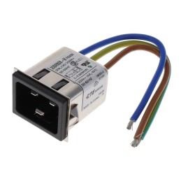 1 pcs : 20SRBS8-W - PWR ENT RCPT IEC320-C20 PNL WIRE