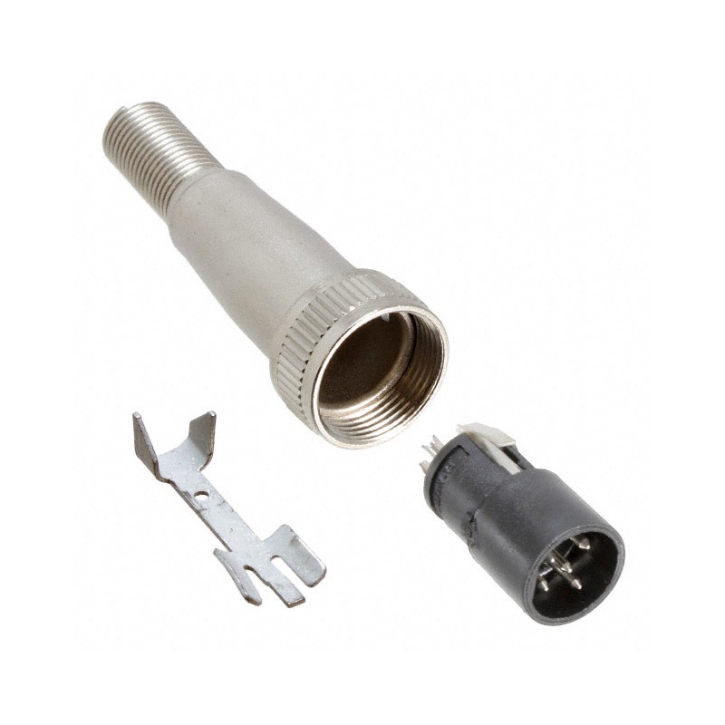 1 pcs : SL405MX - CONN PLUG MALE 5P SILV SLDR CUP