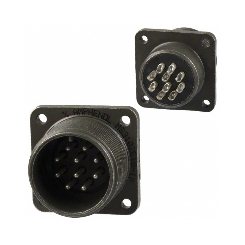 1 pcs : MS3102E18-1P - CONN RCPT MALE 10P SOLDER CUP