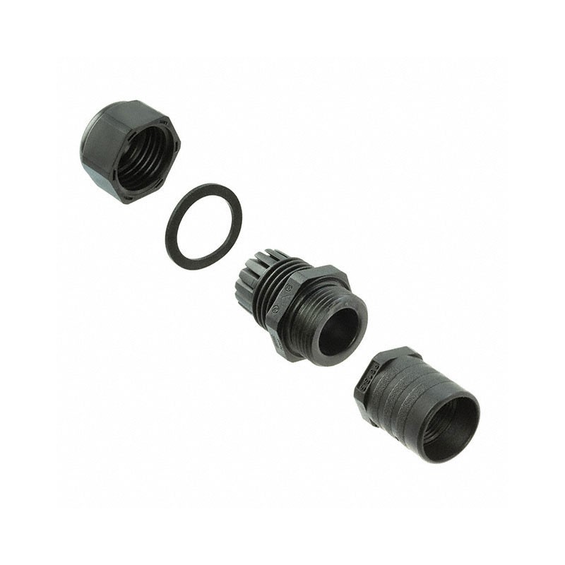 1 pcs : CL101021 - CONN BACKSHELL SZ1 BLACK PG13.5