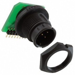 1 pcs : EN3P6MRAPCBN - CONN RCPT MALE 6POS GOLD SOLDER