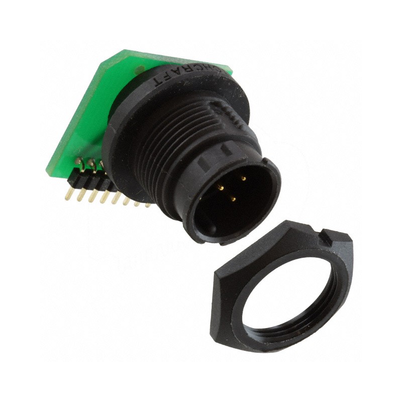 1 pcs : EN3P6MRAPCBN - CONN RCPT MALE 6POS GOLD SOLDER