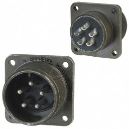 1 pcs : MS3102E18-11P - CONN RCPT MALE 5P SILV SLDR CUP