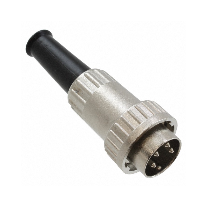 1 pcs : 09CL4MX - CONN PLUG MALE DIN 4POS SOLDER