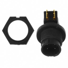 1 pcs : EN3P4MRAPCX - CONN RCPT MALE 4POS GOLD SOLDER