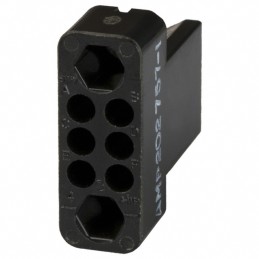 1 pcs : 202757-1 - CONN 6POS BLACK PNL MNT